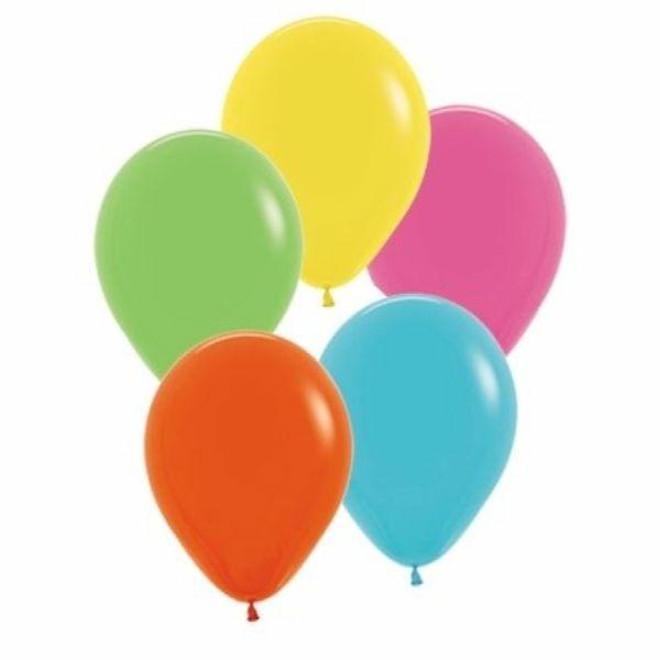 12cm Latex Balloons (Small) | 50 Pack Assorted Fashion Tropical Latex Balloons – 12Cm