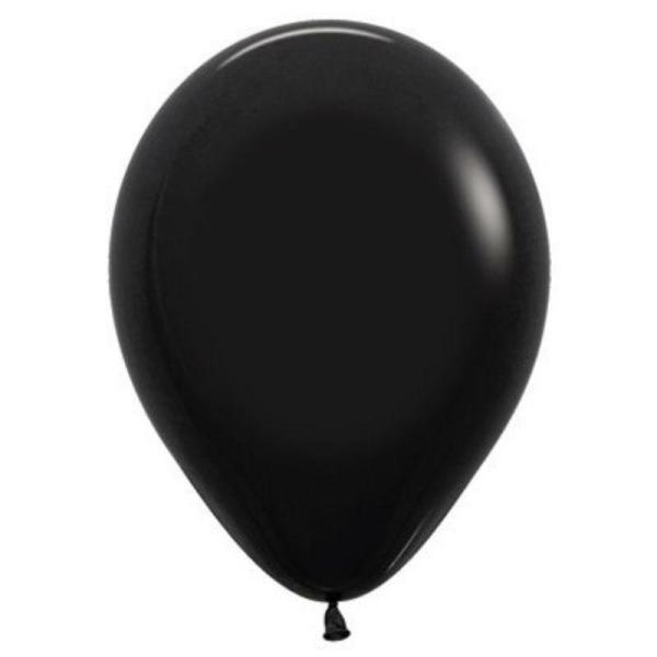 12cm Latex Balloons (Small) | 50 Pack Fashion Black Latex Balloons – 12Cm