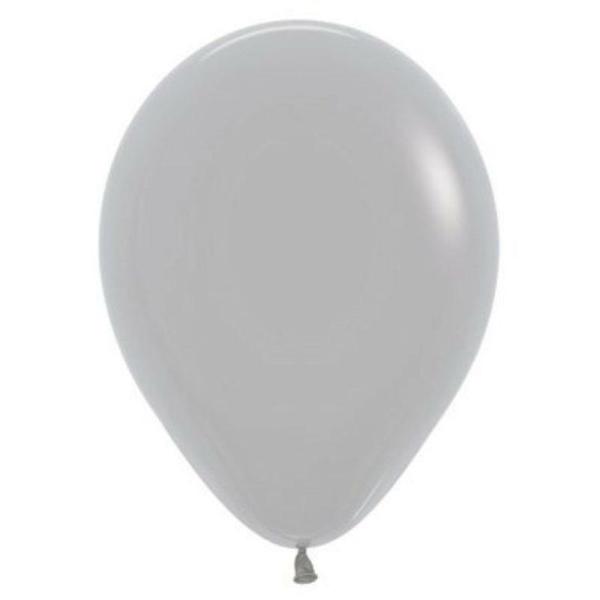 12cm Latex Balloons (Small) | 50 Pack Fashion Grey Latex Balloons – 12Cm