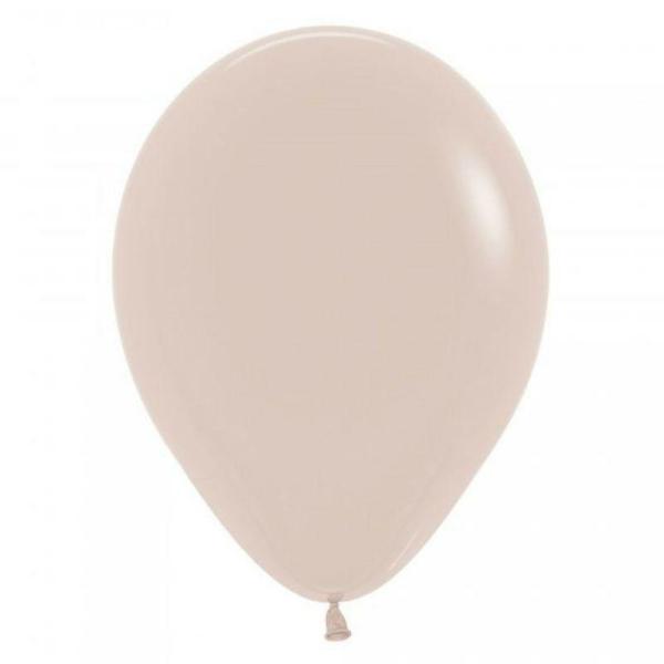 12cm Latex Balloons (Small) | 50 Pack Fashion White Sand Latex Balloons – 12Cm