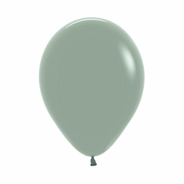 12cm Latex Balloons (Small) | 50 Pack Pastel Dusk Laurel Green Latex Balloons – 12Cm