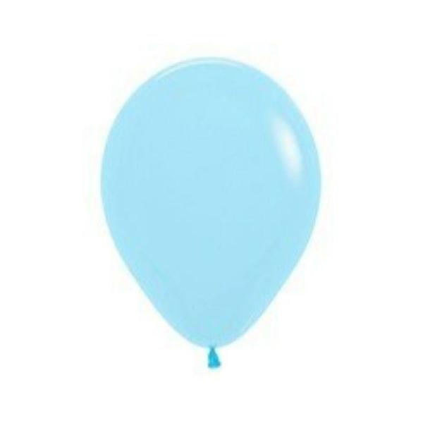 12cm Latex Balloons (Small) | 50 Pack Pastel Matte Blue Latex Balloons – 12Cm