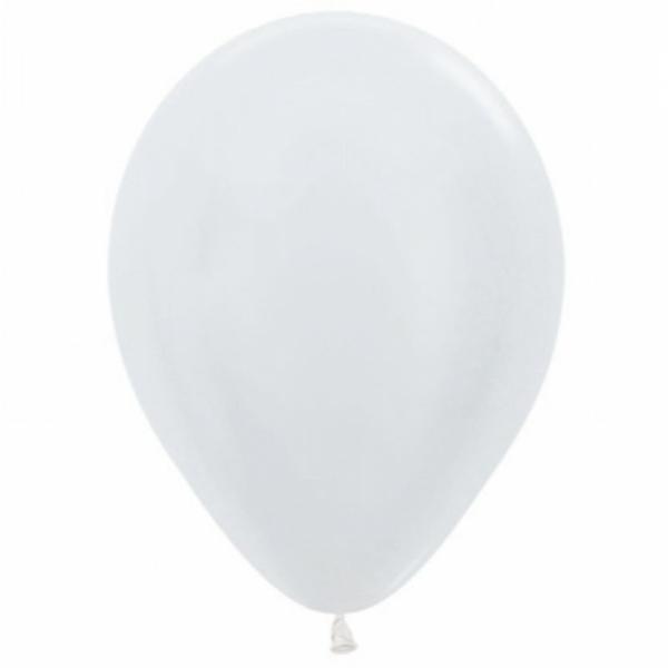 12cm Latex Balloons (Small) | 50 Pack Satin White Latex Balloons – 12Cm