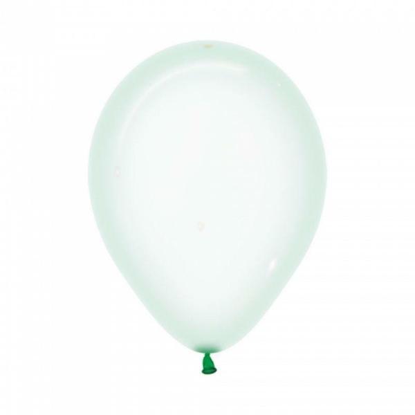 30cm Latex Balloons (Standard) | 100 Pack Crystal Pastel Green Latex Balloons – 30Cm