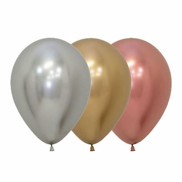 30cm Latex Balloons (Standard) | 12 Pack Reflex Deluxe Assorted Latex Balloons – 30Cm