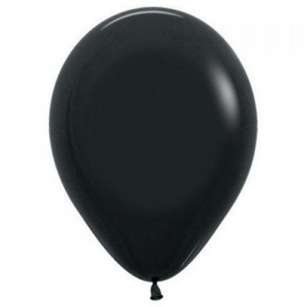 30cm Latex Balloons (Standard) | 25 Pack Black Biodegradable Latex Balloons – 30Cm