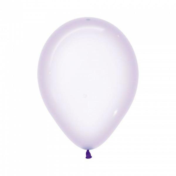 30cm Latex Balloons (Standard) | 25 Pack Crystal Pastel Lilac Balloons – 30Cm