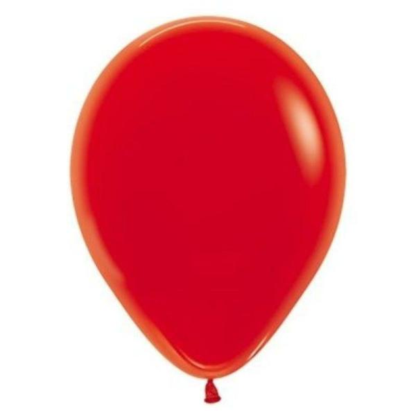 30cm Latex Balloons (Standard) | 25 Pack Crystal Red Latex Balloons – 30Cm