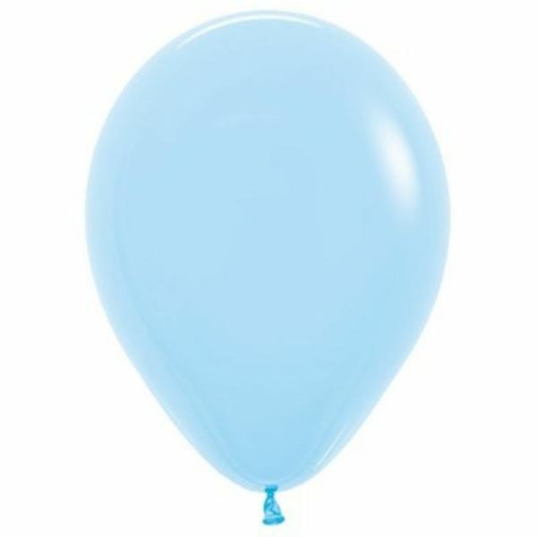 30cm Latex Balloons (Standard) | 25 Pack Light Blue Biodegradable Latex Balloons – 30Cm