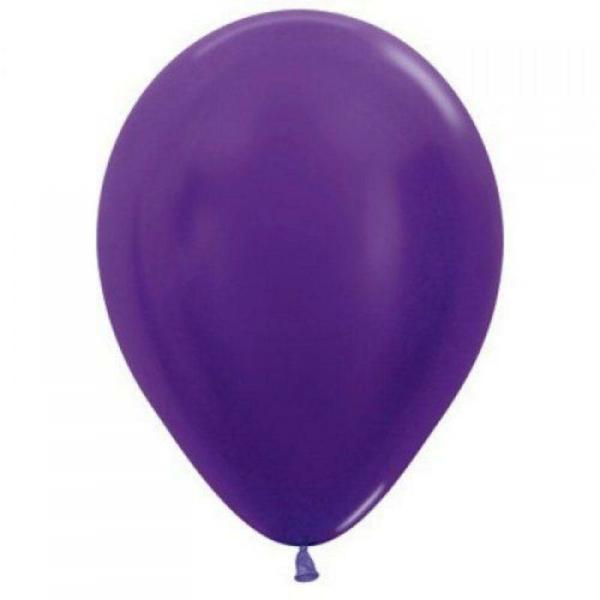 30cm Latex Balloons (Standard) | 25 Pack Pearl Dark Purple Biodegradable Latex Balloons – 30Cm