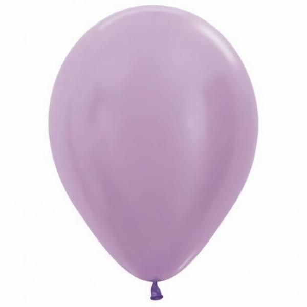 30cm Latex Balloons (Standard) | 25 Pack Pearl Satin Lilac Lavender Latex Balloons – 30Cm