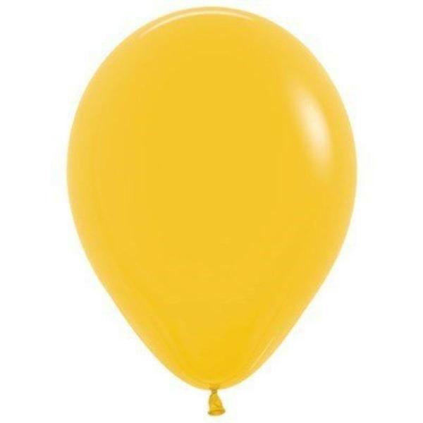 30cm Latex Balloons (Standard) | 30Cm Fashn Honey Yellow Ltx