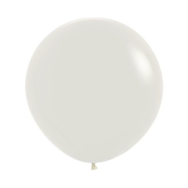 60cm – 90cm Latex Balloons (Large) | 2 Pack Pastel Dusk Cream Round Balloon – 60Cm