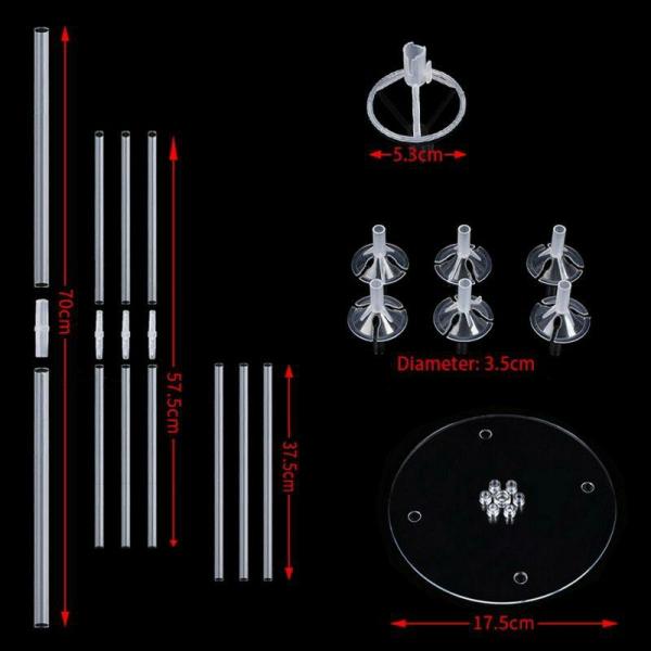 Balloon Clips & Sticks | Plastic Balloon Tree Stand Kit (7 Balloons)