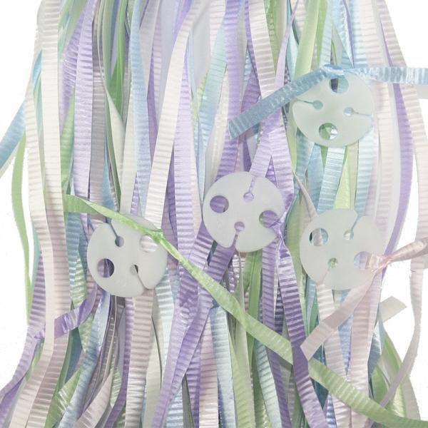 Balloon Ribbons | 25 Pack Assorted Pastel Clipped Balloon Ribbon