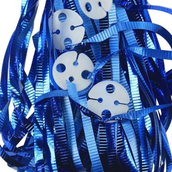 Balloon Ribbons | 25 Pack Metallic Blue Clipped Balloon Ribbon