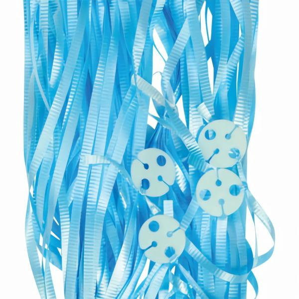 Balloon Ribbons | 25 Pack Pastel Blue Clipped Balloon Ribbon