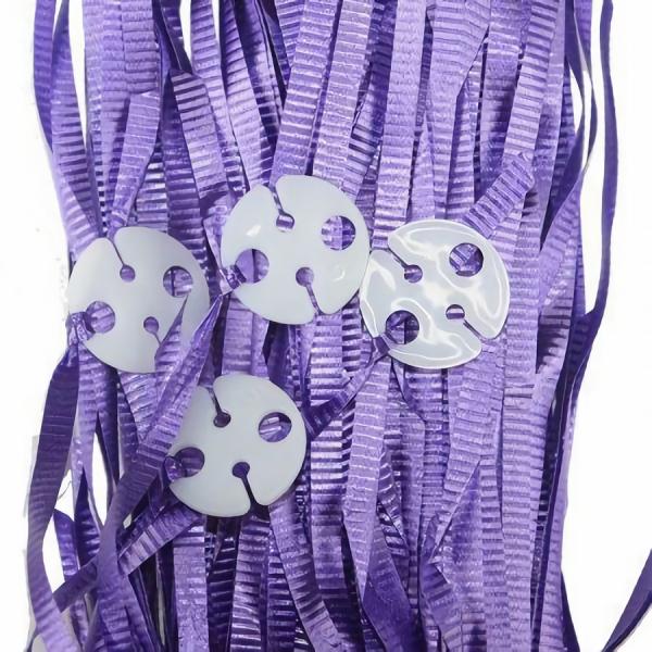 Balloon Ribbons | 25 Pack Purple Clipped Balloon Ribbon