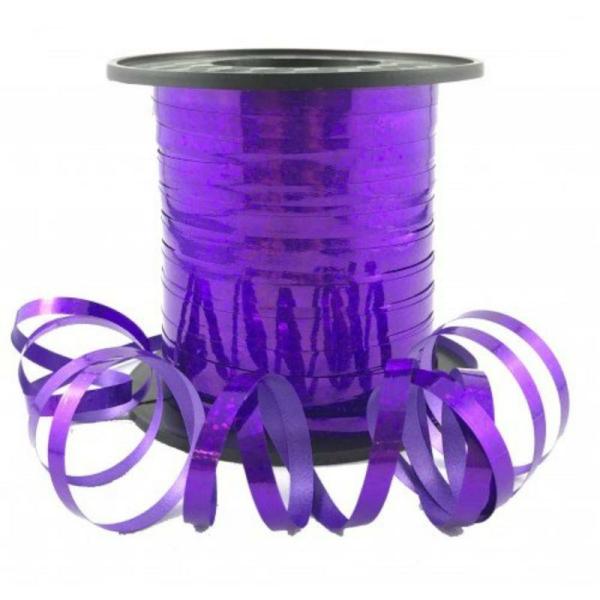 Balloon Ribbons | Purple Holographic Curling Ribbon – 225M