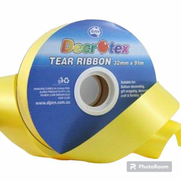 Balloon Ribbons | Yellow Tear Ribbon – 91M