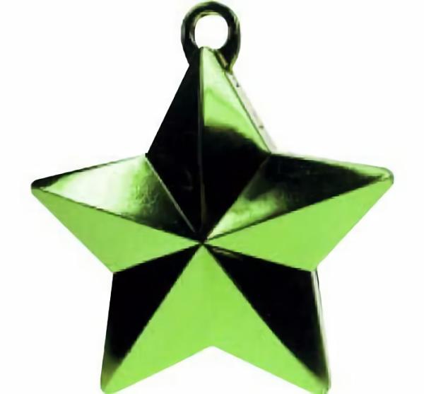 Balloon Weights | Lime Green Glitz Star Balloon Weight