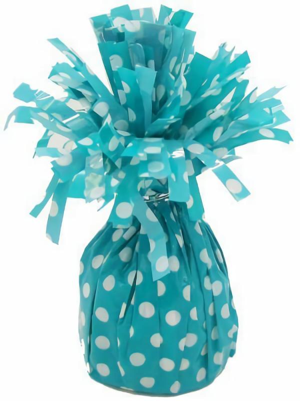 Balloon Weights | Teal Dots Balloon Weight