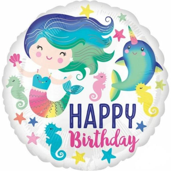 Birthday & Milestone Foil Balloons | Colourful Ocean Fun Happy Birthday Foil Balloon – 45Cm