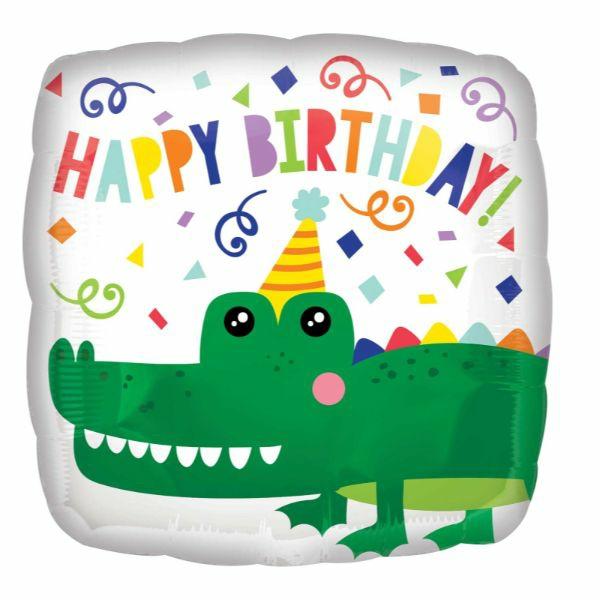 Birthday & Milestone Foil Balloons | Gator Happy Birthday Foil Balloon – 45Cm