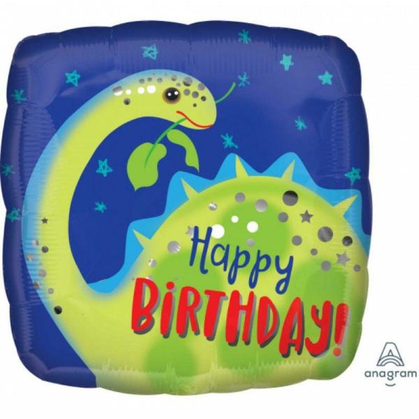 Birthday & Milestone Foil Balloons | Happy Birthday Brontosaurus Foil Balloon – 45Cm