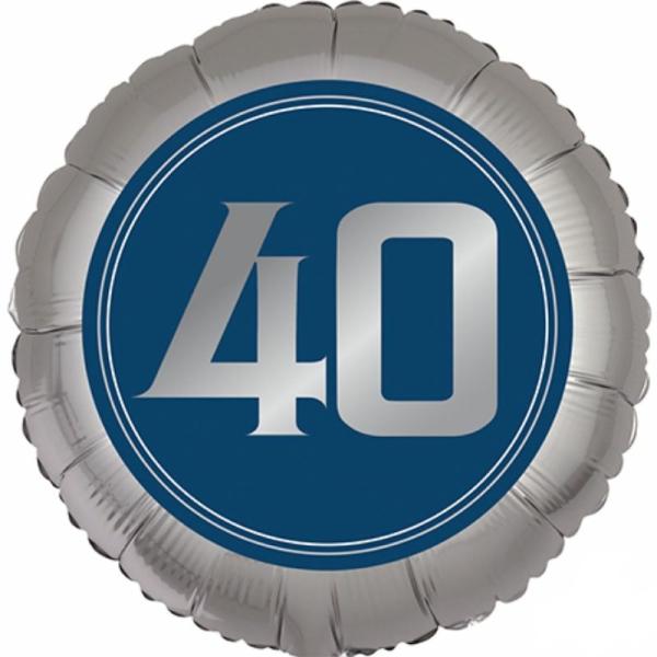 Birthday & Milestone Foil Balloons | Happy Birthday Man 40 Foil Balloon – 45Cm