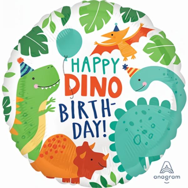 Birthday & Milestone Foil Balloons | Happy Dinomite Dinosaur Party Foil Balloon – 45Cm