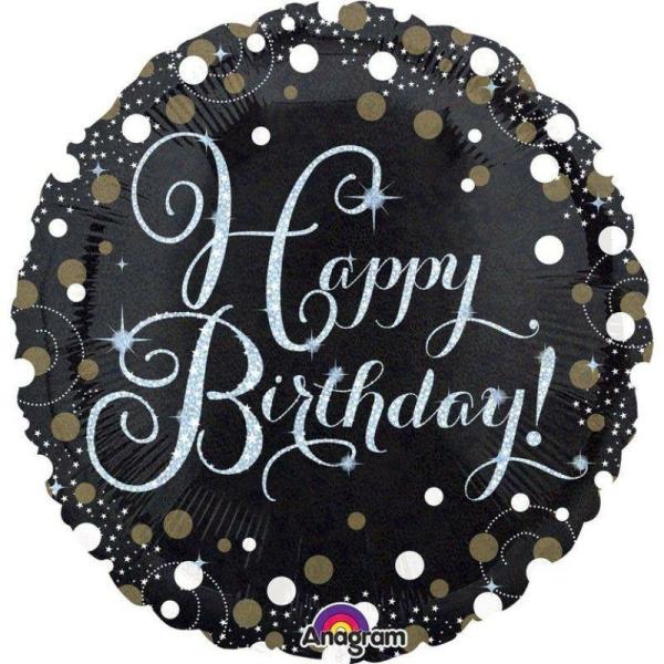 Birthday & Milestone Foil Balloons | Holographic Sparkling Birthday Foil Balloon – 45Cm