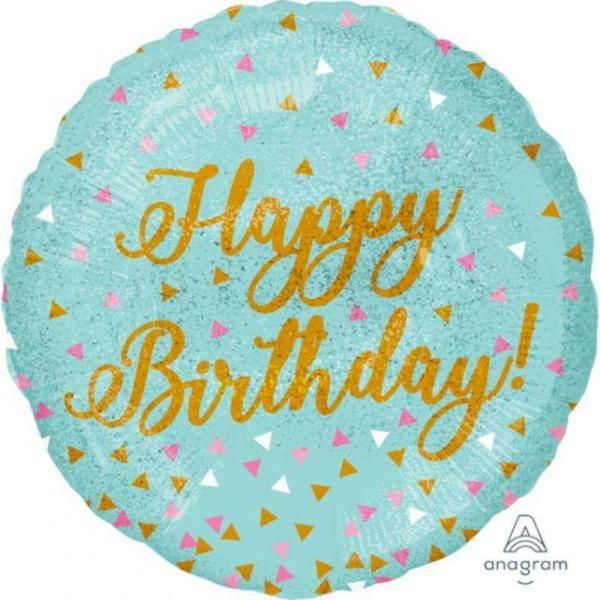 Birthday & Milestone Foil Balloons | Holographic Woo Hoo Birthday Foil Balloon – 45Cm