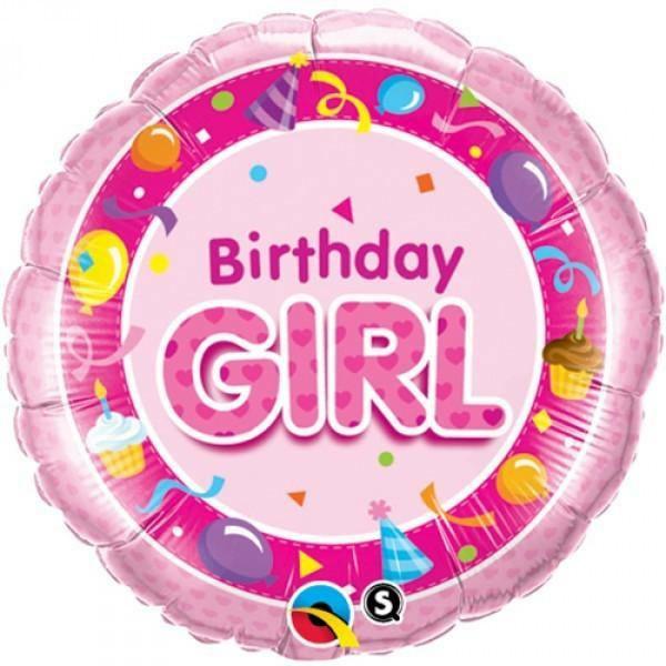 Birthday & Milestone Foil Balloons | Pink Birthday Round Foil Balloon