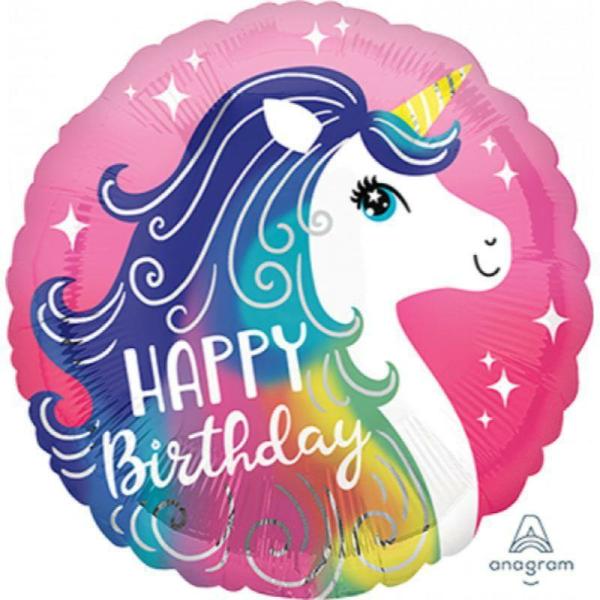 Birthday & Milestone Foil Balloons | Pink Unicorn Hbd Foil Balloon – 45Cm