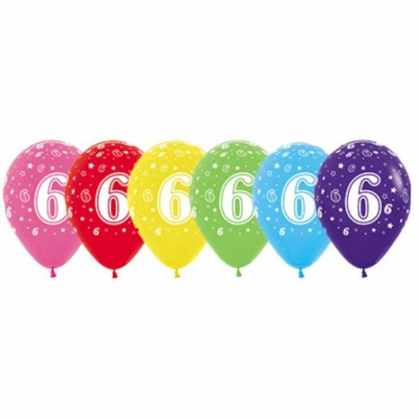 Birthday & Milestone Latex Balloons | Fashion Assorted Printed 6 Latex Balloon – 30Cm