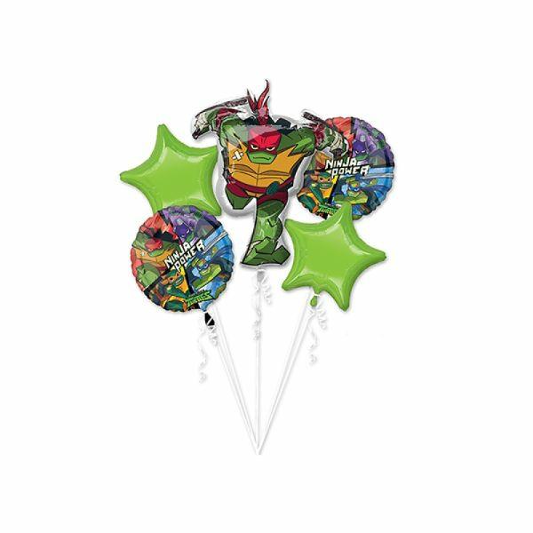 Character & Themed Foil Balloons | 5 Pack Rise Of The Teenage Mutant Ninja Turtle Foil Balloon – 45Cm