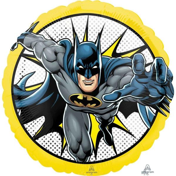 Character & Themed Foil Balloons | Batman Round Foil Balloon – 45Cm