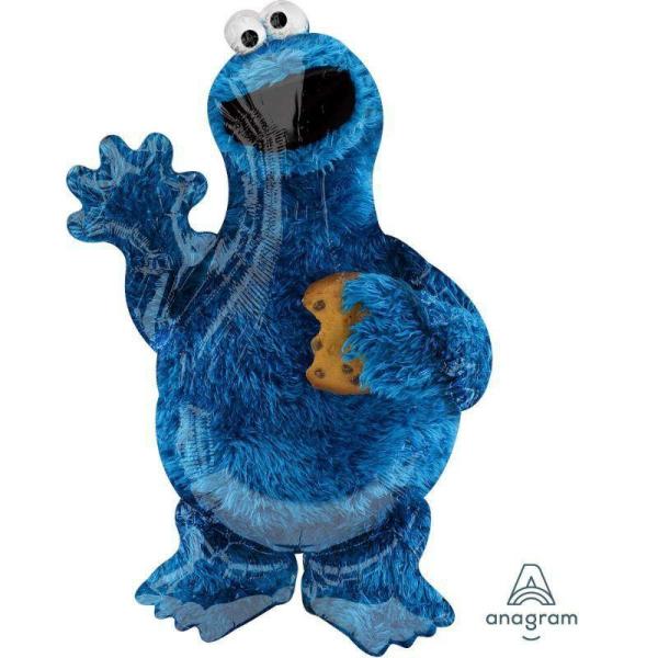 Character & Themed Foil Balloons | Cookie Monster Foil Balloon – 58Cm X 88Cm