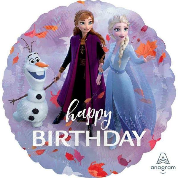 Character & Themed Foil Balloons | Frozen 2 Happy Birthday Foil Balloon – 45Cm