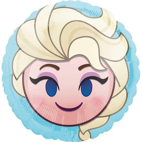 Character & Themed Foil Balloons | Frozen Elsa Emoji Foil Balloon