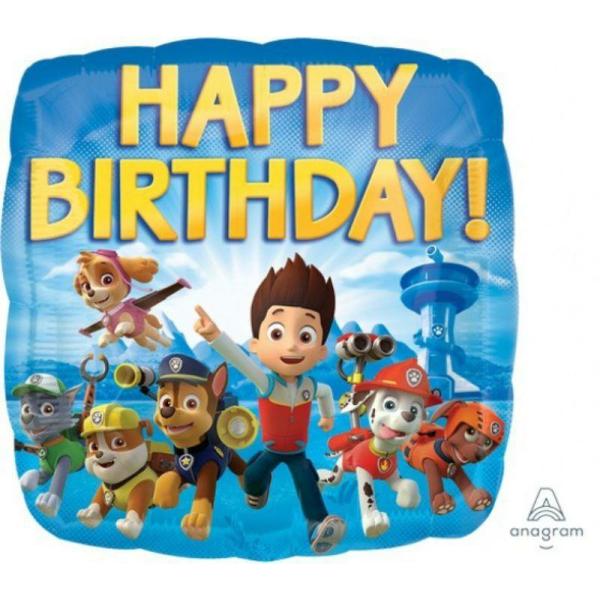 Character & Themed Foil Balloons | Happy Birthday Paw Patrol Foil Balloon – 45Cm