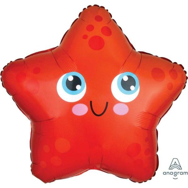 Character & Themed Foil Balloons | Starfish Shape Foil Balloon – 45Cm