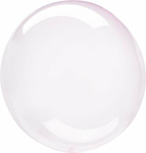 Crystal Clear & Coloured Bubble Balloons | Crystal Clearz Light Pink Round Balloon – 50Cm