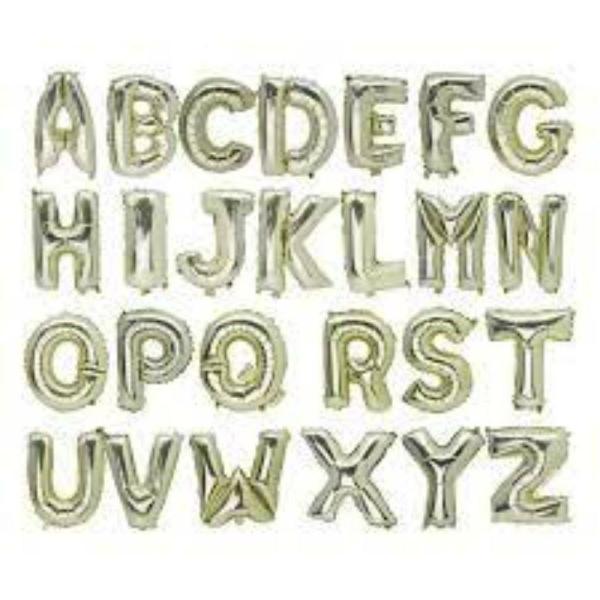 Letter Foil Balloons – 35cm | Light Gold Foil Balloon K – 36Cm