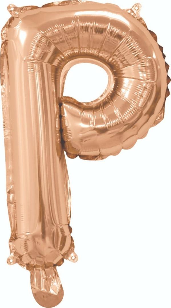 Letter Foil Balloons – 35cm | Rose Gold P Foil Balloon – 35Cm