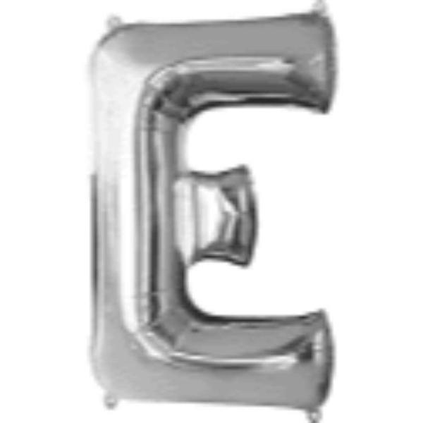 Letter Foil Balloons – 35cm | Silver Letter E Foil Balloon – 36Cm