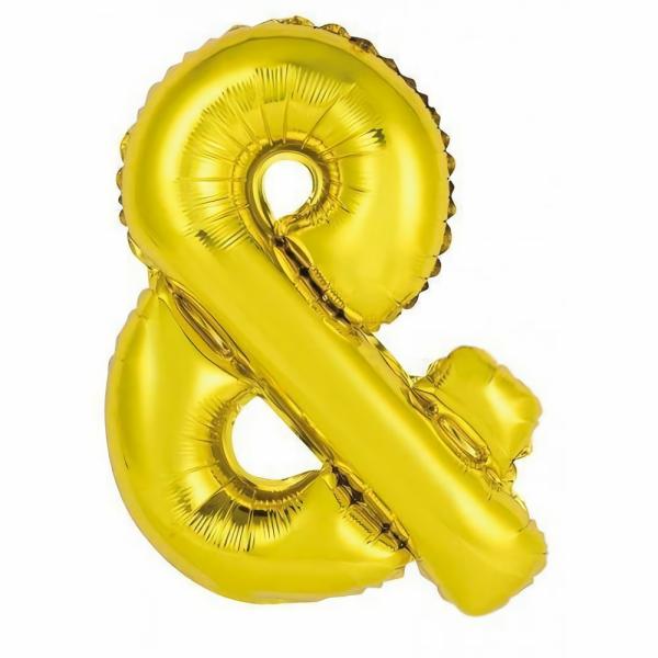 Letter Foil Balloons – 86cm | Gold Decrotex Letter & Foil Balloon – 86Cm