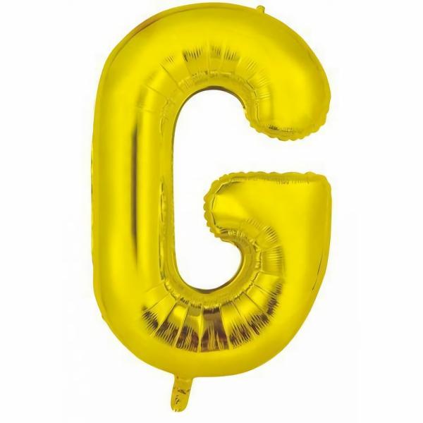 Letter Foil Balloons – 86cm | Gold Decrotex Letter G Foil Balloon – 86Cm