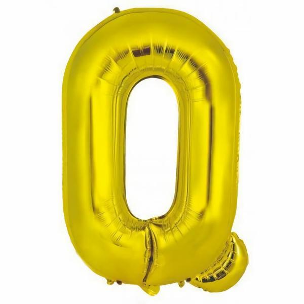 Letter Foil Balloons – 86cm | Gold Decrotex Letter Q Foil Balloon – 86Cm